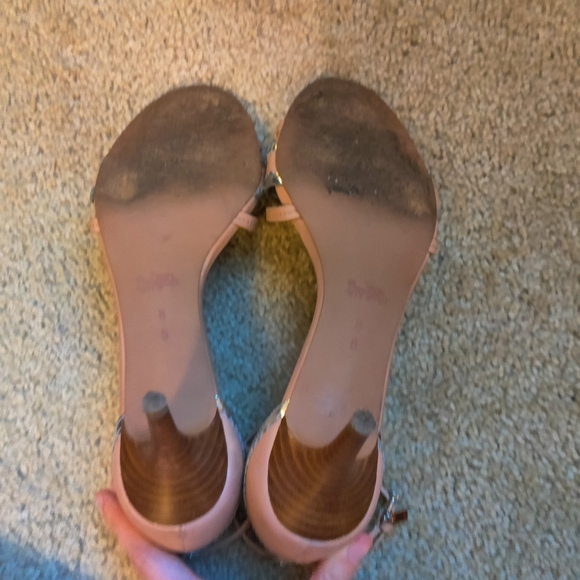 $145 COACH Women's Maxine Beechwood/Silver Calf Leather Sandal US Sz 8 - Picture 12 of 14